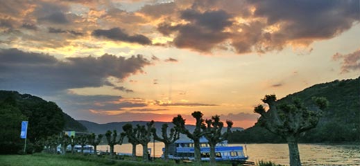 Sonennuntergang am Rhein